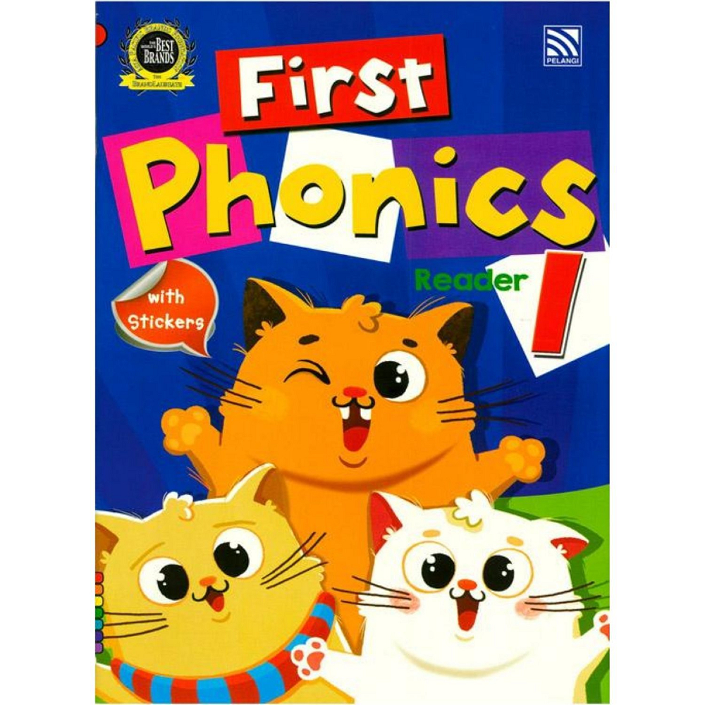 ^NANMEEBOOKS หนังสือ FIRST PHONICS - READER 1 ( W.STICKER) เพอลังอิ